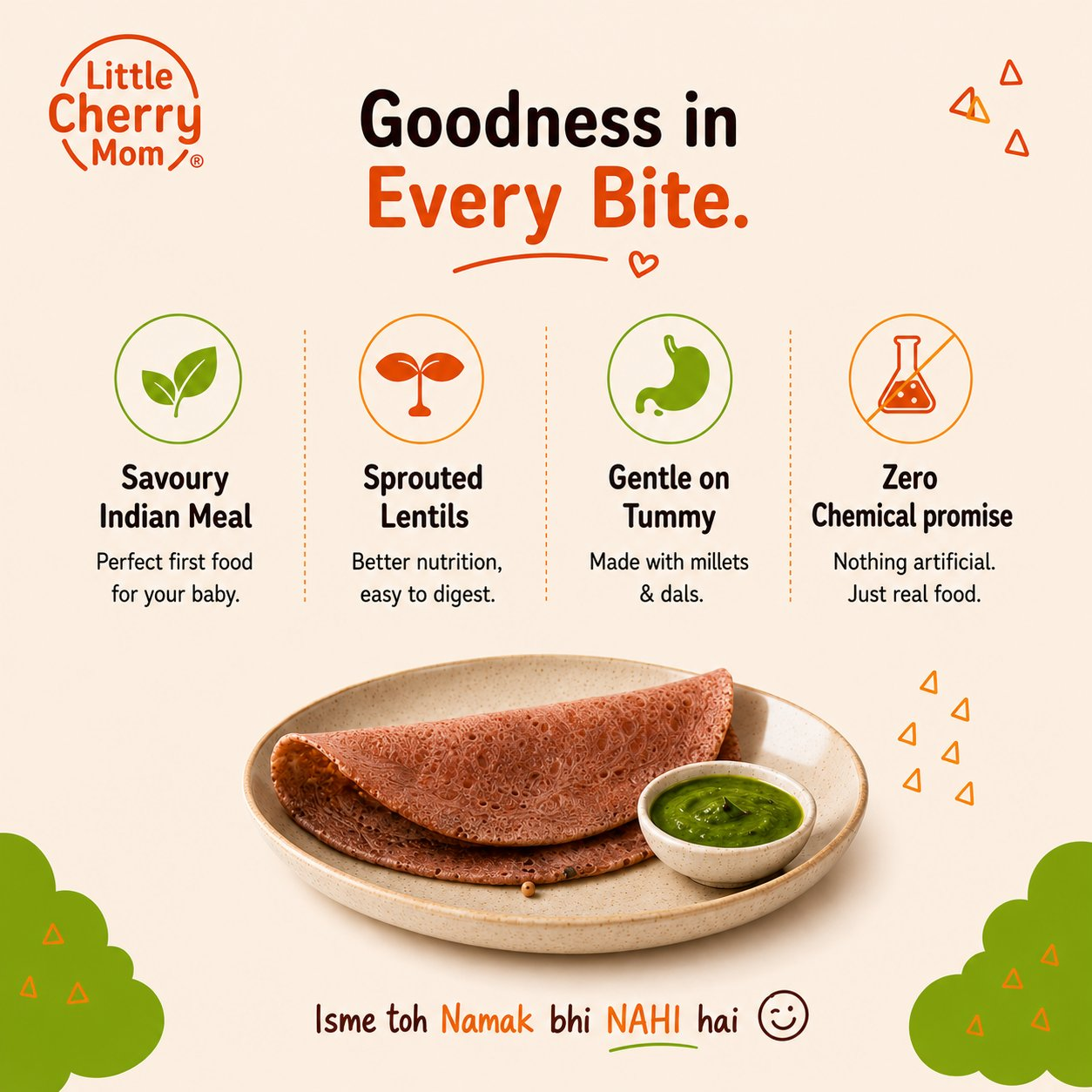 Littlecherrymom Beetroot Kodo Millet Instant Dosa