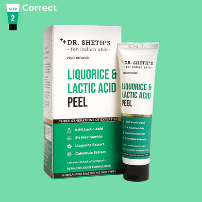 Dr. Shethâ€™s Liquorice & Lactic Acid Peel - 30 gms