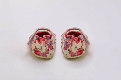 Tiny Bugs Girls Flowral Print Infants Booties - Pink