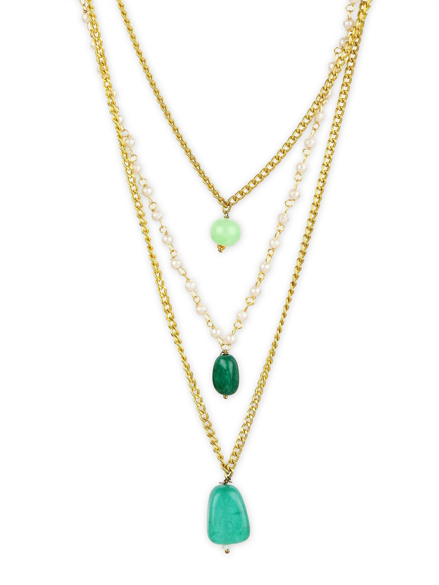Women's Gold-Polished Chain - Ruby Raang