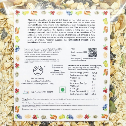 Tassyam Organics Super Fruit Muesli