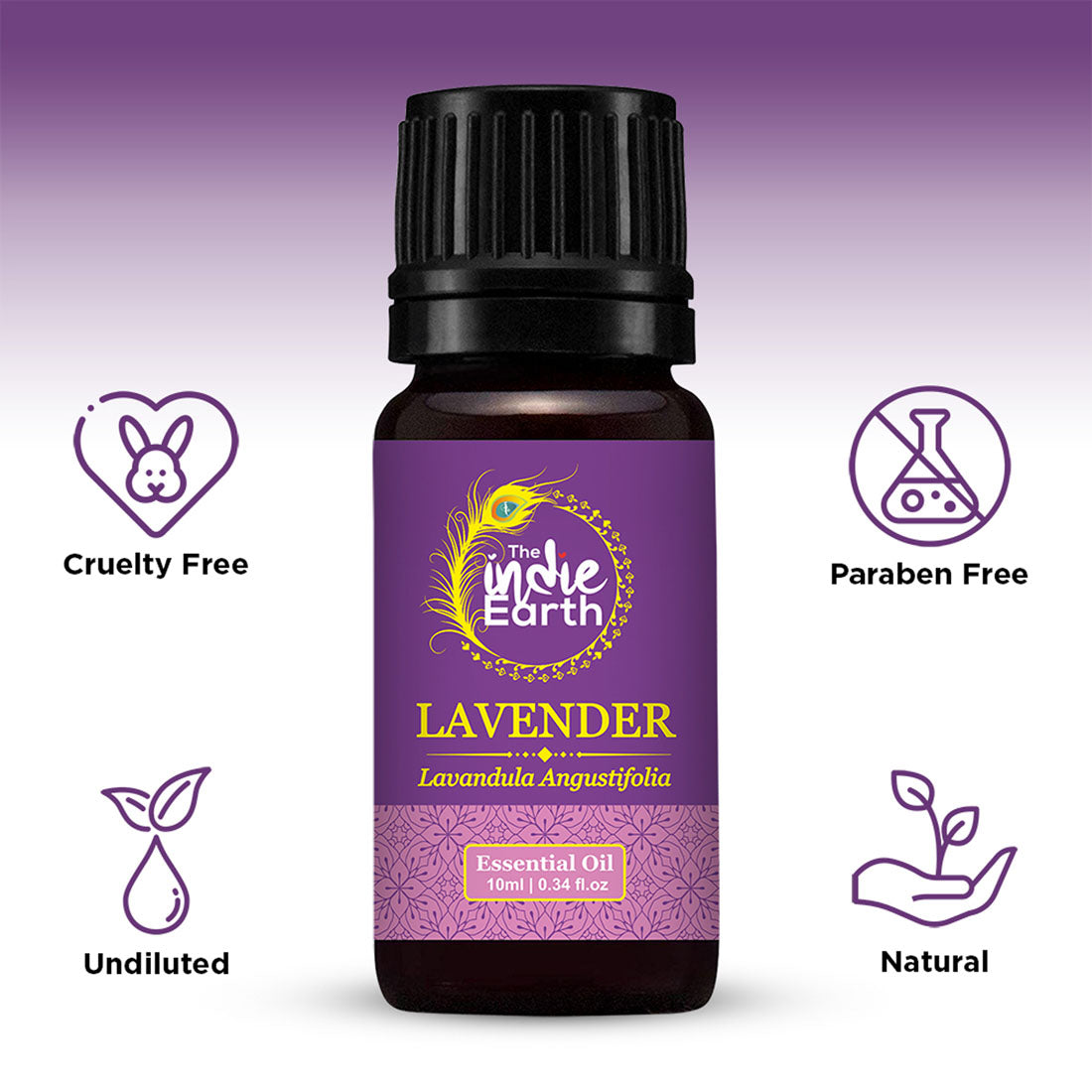 The Indie Earth Lavender Essential Oil - 10 ml