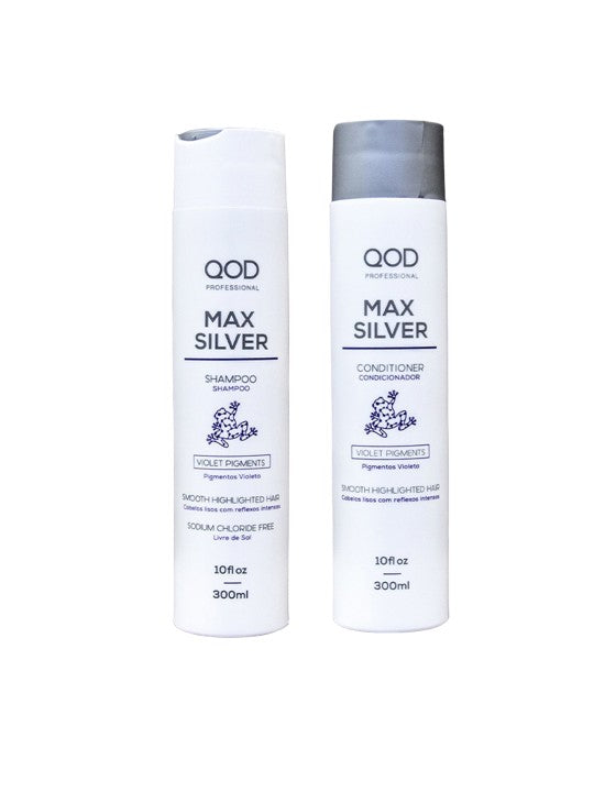 QOD Professional Max Silver Shampoo & Conditioner Combo