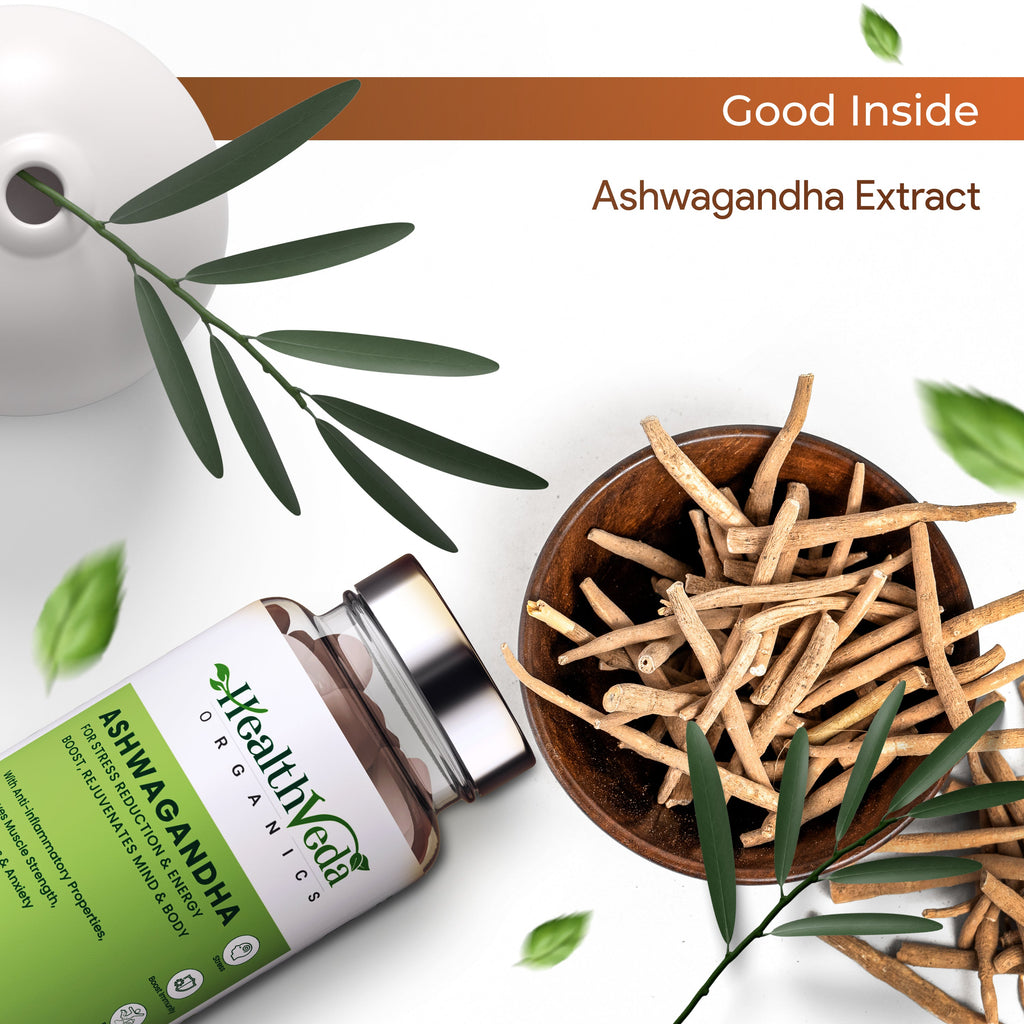 Health Veda Organics Ashwagandha 1000mg - 60 tabs