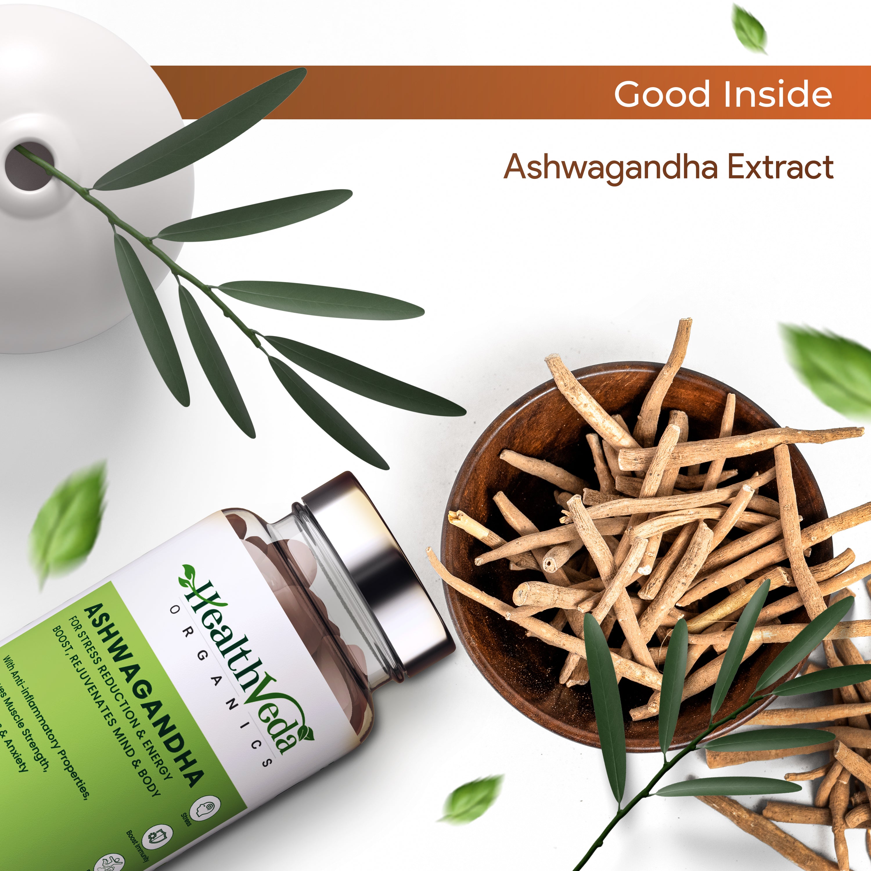 Health Veda Organics Ashwagandha 1000mg - 60 tabs