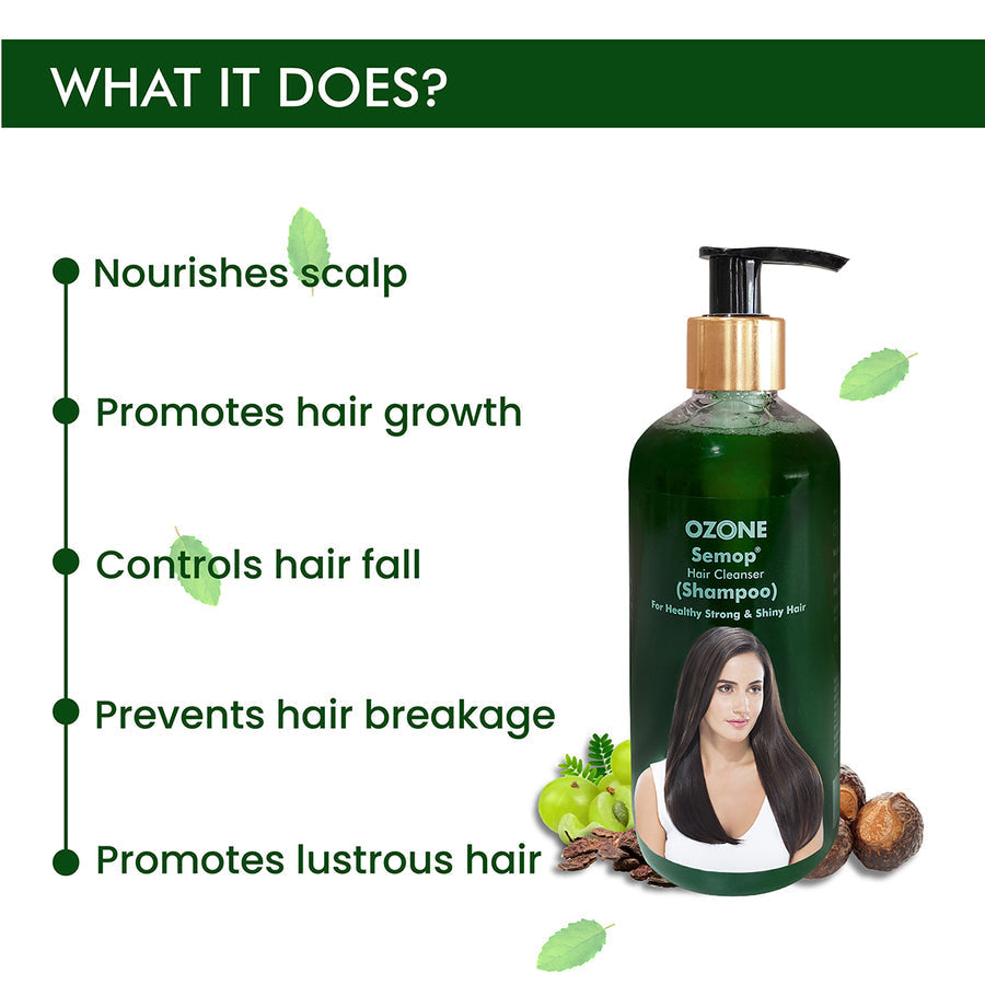 Ozone Bhringaraja Hair Oil & Semop Shampoo Combo
