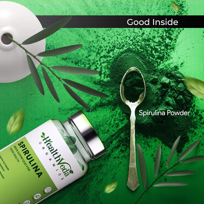 Health Veda Organics Spirulina Capsules 2000mg - 120 tabs