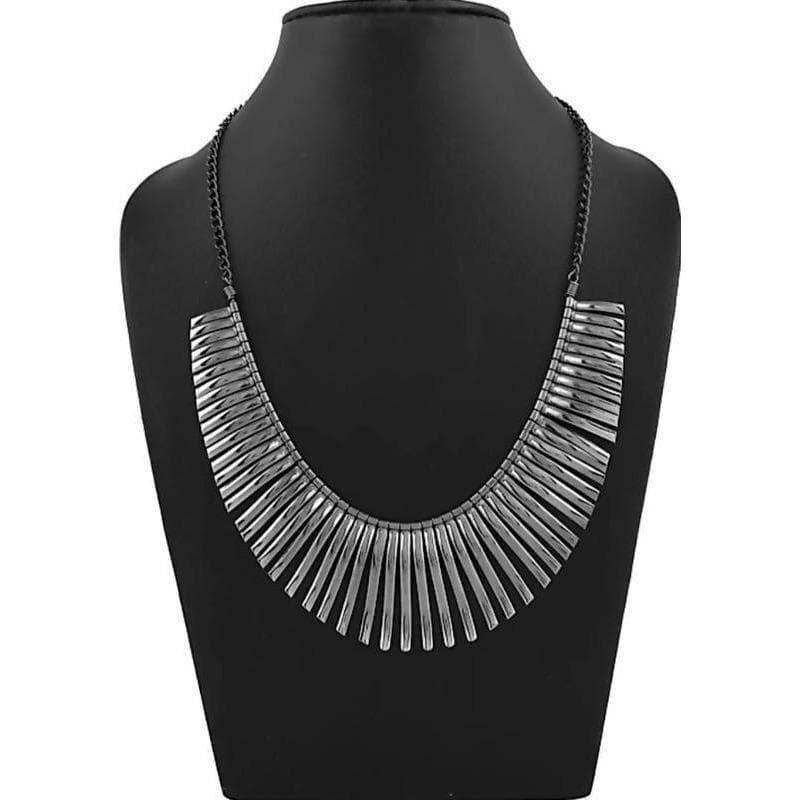 MS Fashion India Latest Designer Silver Color Necklace for Women