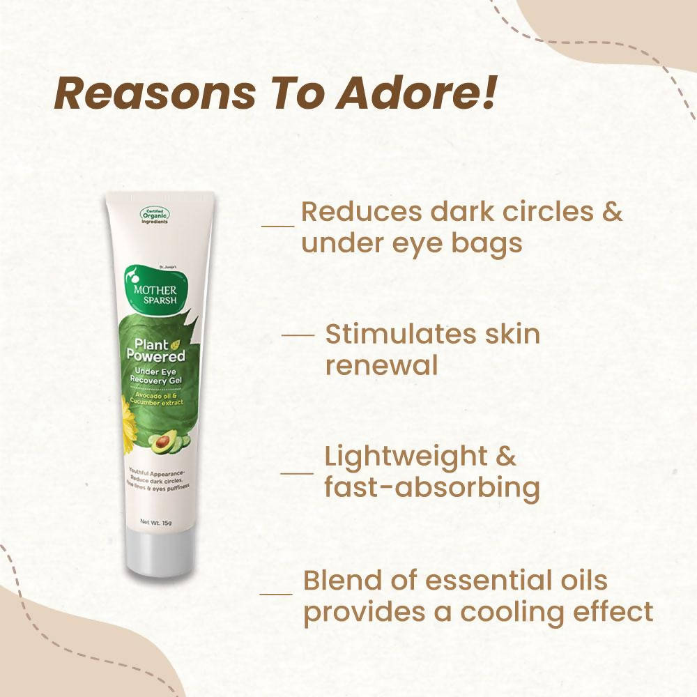 Mother Sparsh Plant Powered Under Eye Recovery Gel - 15 gms