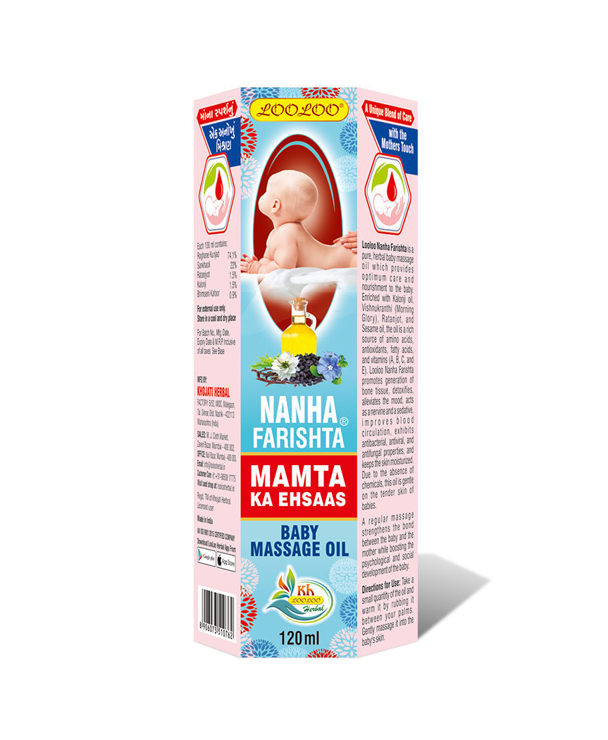 LooLoo Nanha Farishta Baby Massage Oil - 120 ml