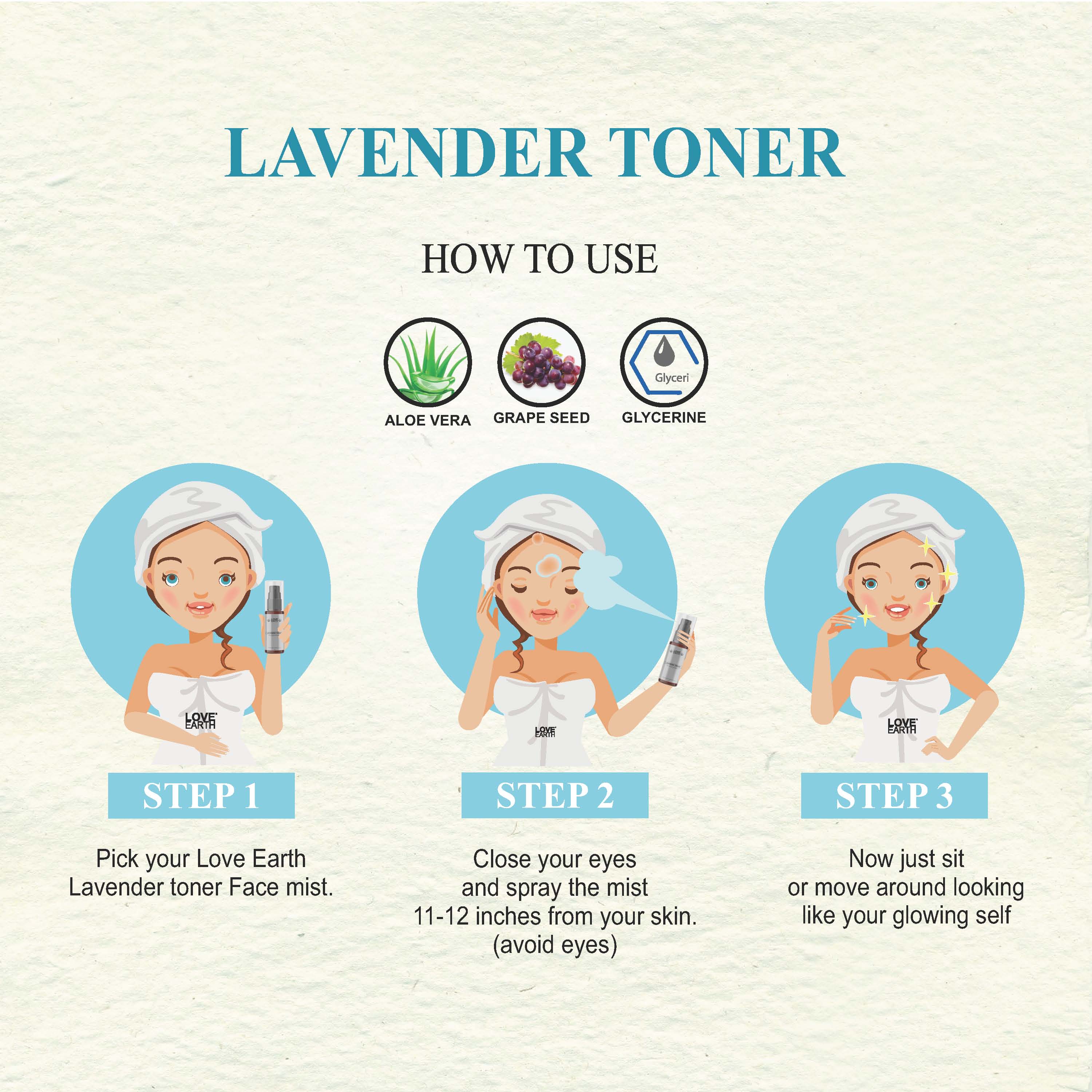 Love Earth Lavender Toner - 100 ml