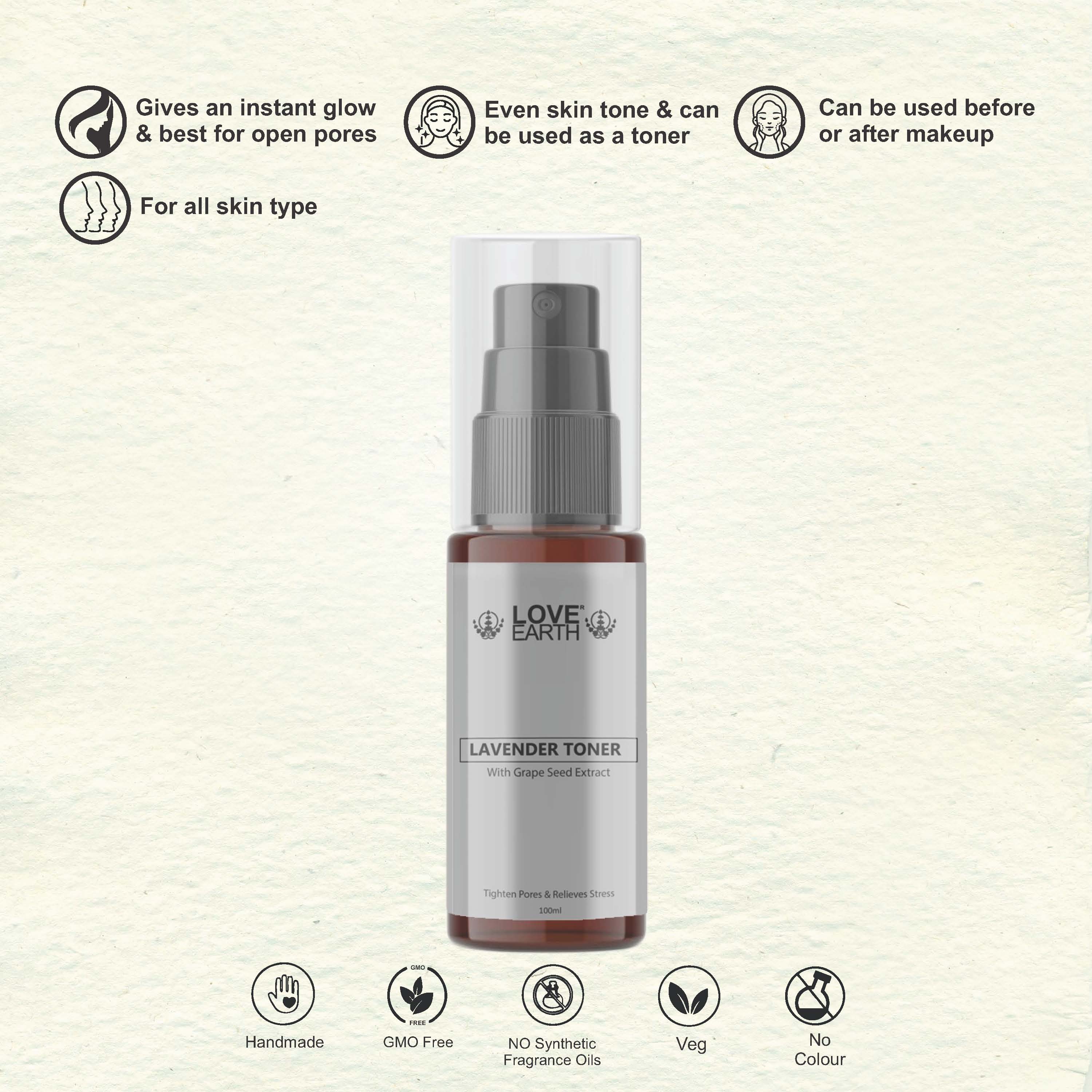 Love Earth Lavender Toner - 100 ml