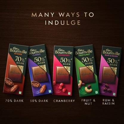 Cadbury Bournville Rich Cocoa Dark Chocolate Bar