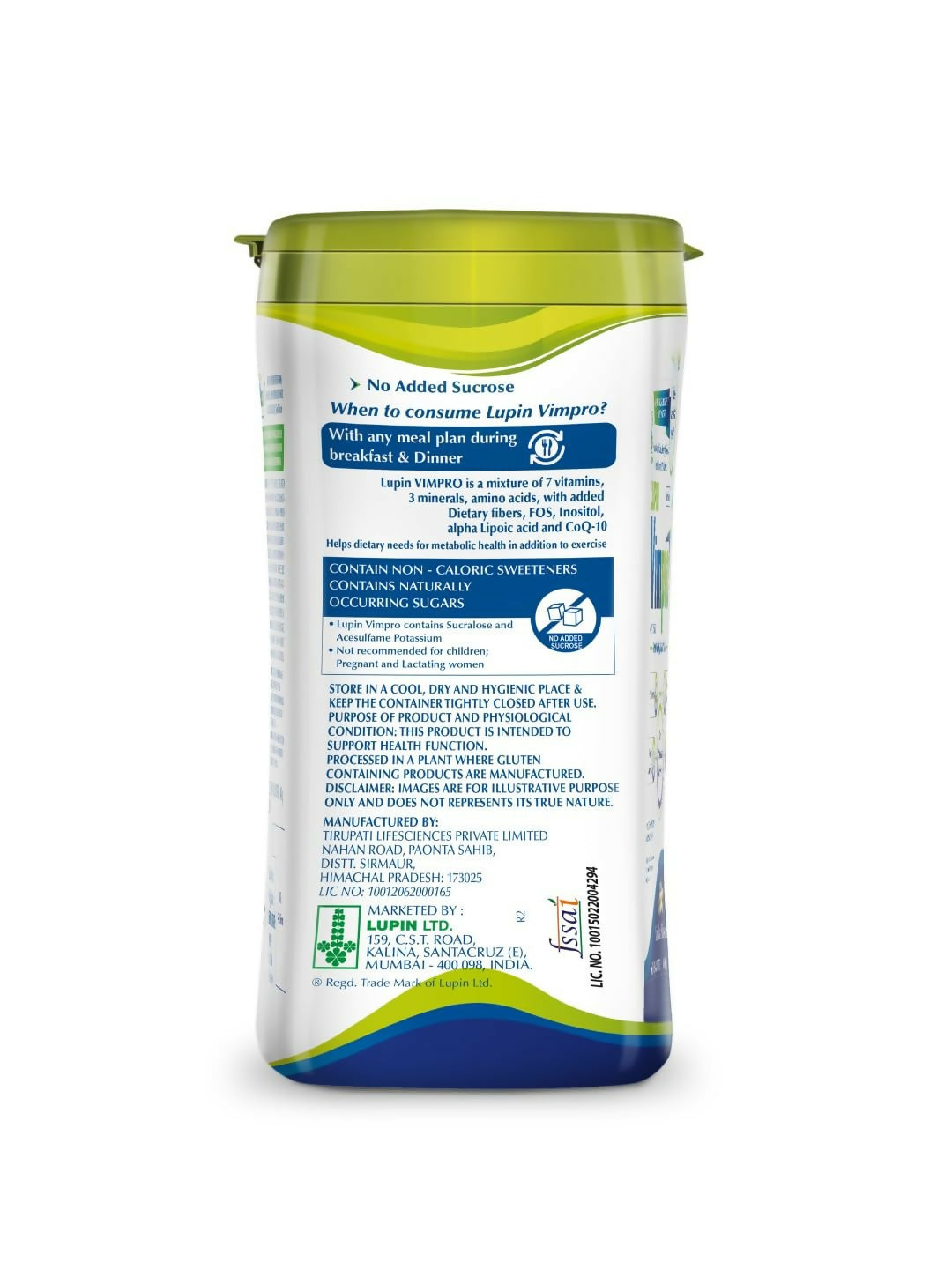Lupin Vimpro Nutritional Vanilla Protein Powder