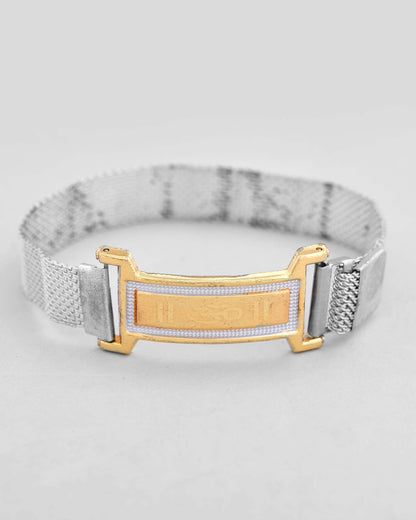 VOJ Dual Tone Magnet Om Bracelet