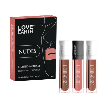 Love Earth Liquid Mousse Matte Lipstick - Nudes