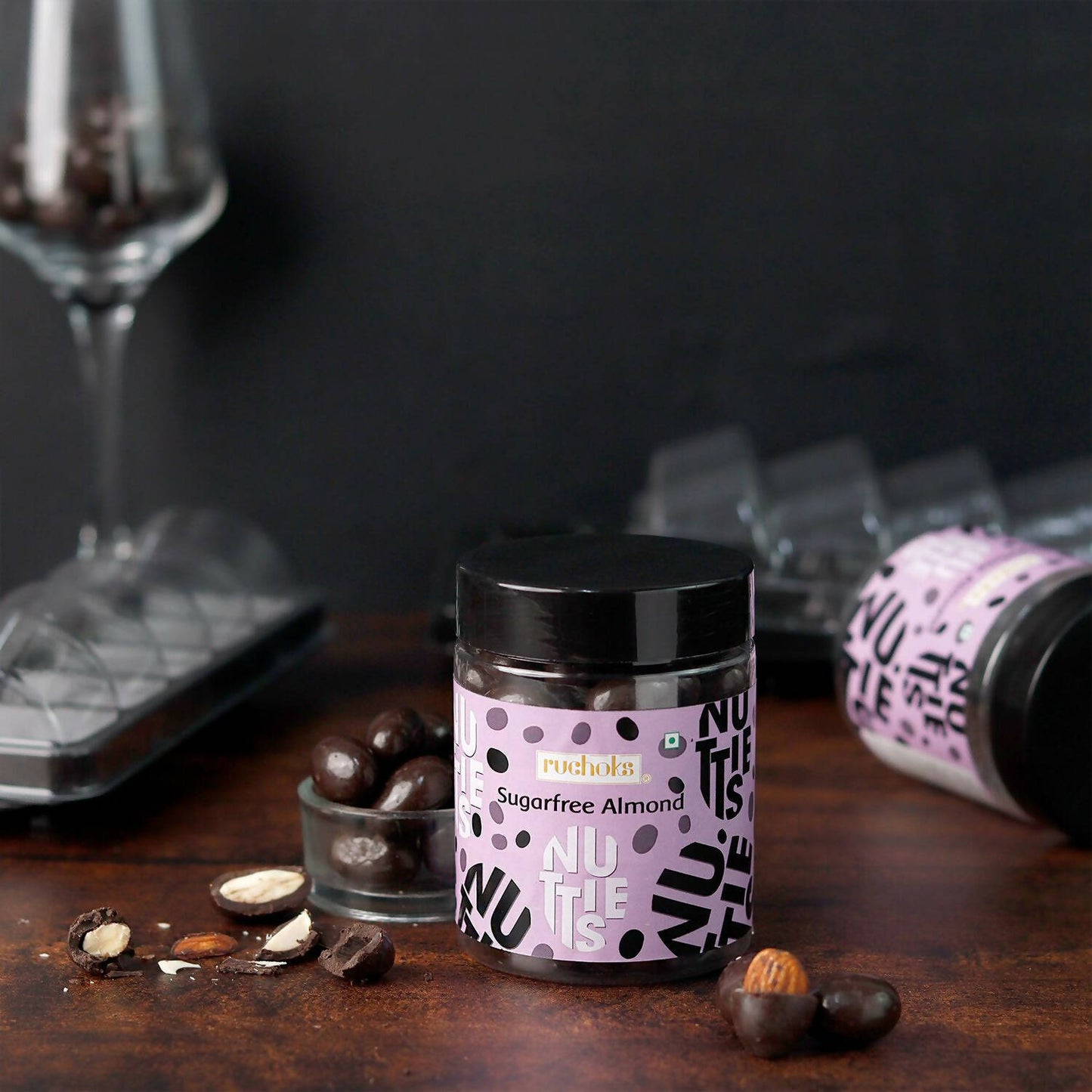 Dibha Ruchoks - Sugar Free Dragees With Single Almond Coated Chocolate