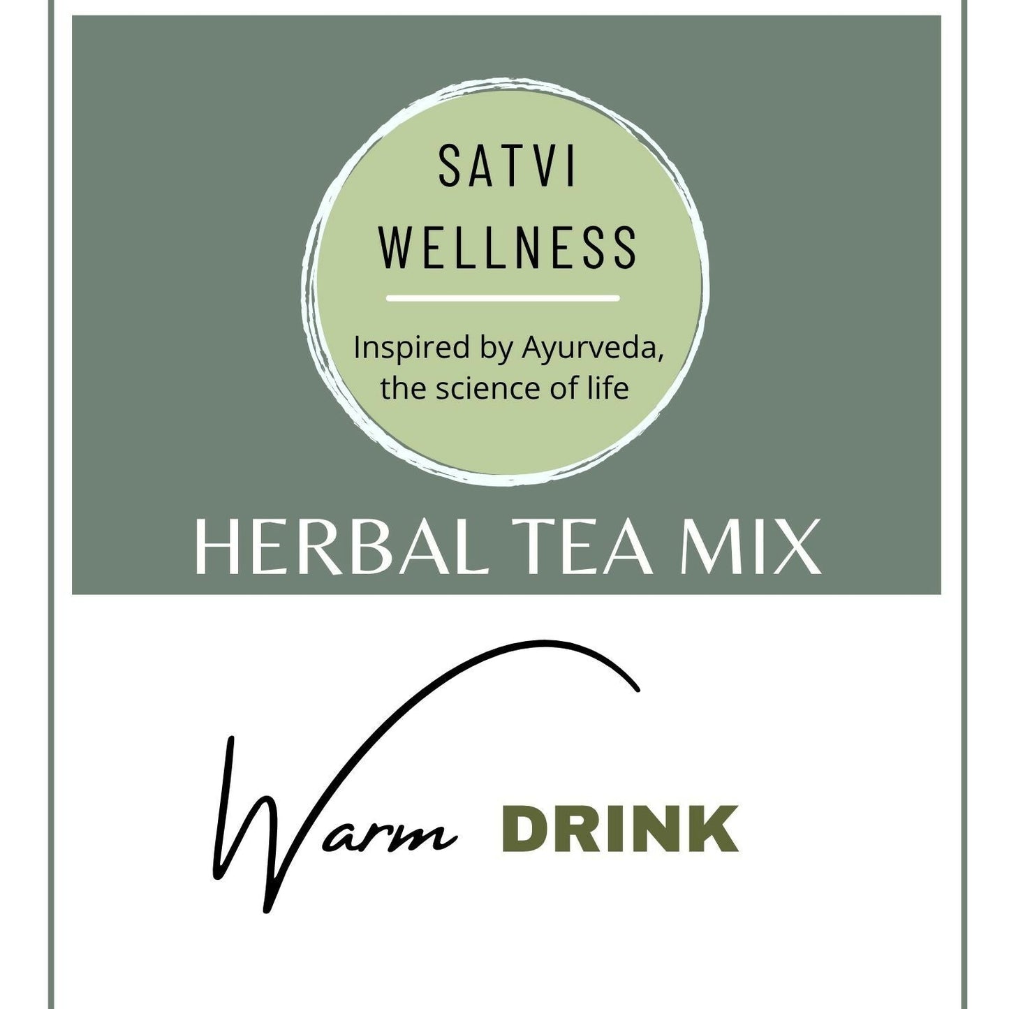 Satvi Wellness Ashwagandha Ginger Herbal Infusion Mix In Indvidual Packets | Herbal Tea Sachet