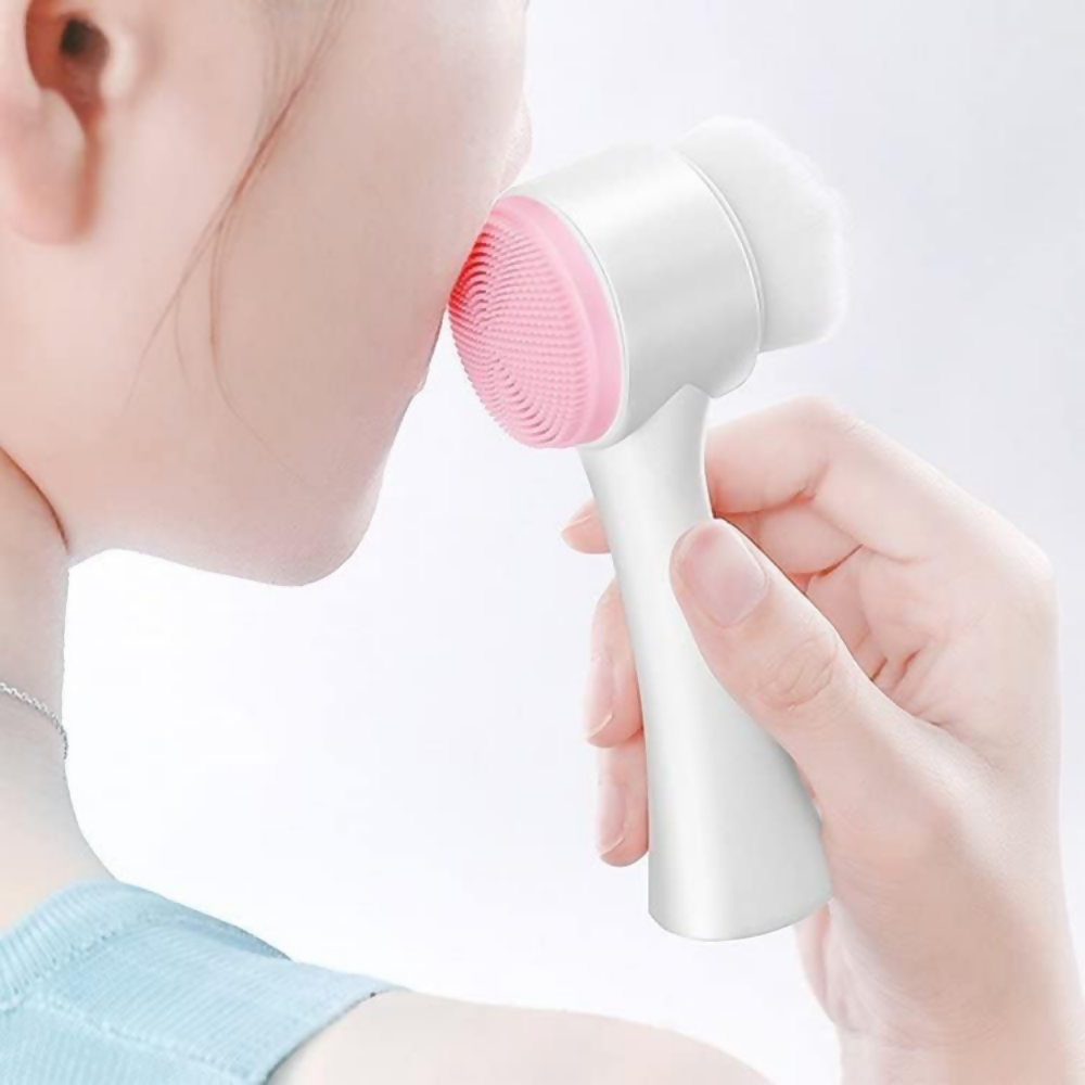 Bronson Professional 2 in 1 Silicone Facial Cleanser Brush Pore Exfoliation Massager