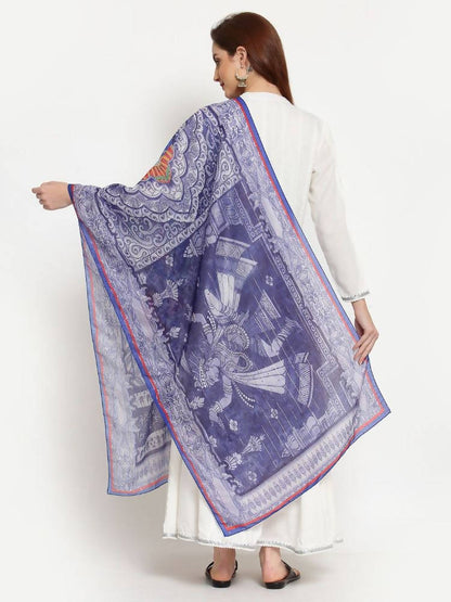 Myshka Women's White Solid Rayon Full Sleeve V Neck Casual Kurta Dupatta Set