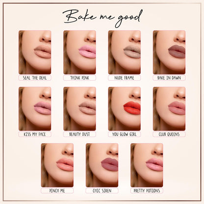 Baked Beauty Liquid Matte Lipstick Set (Set of 11)