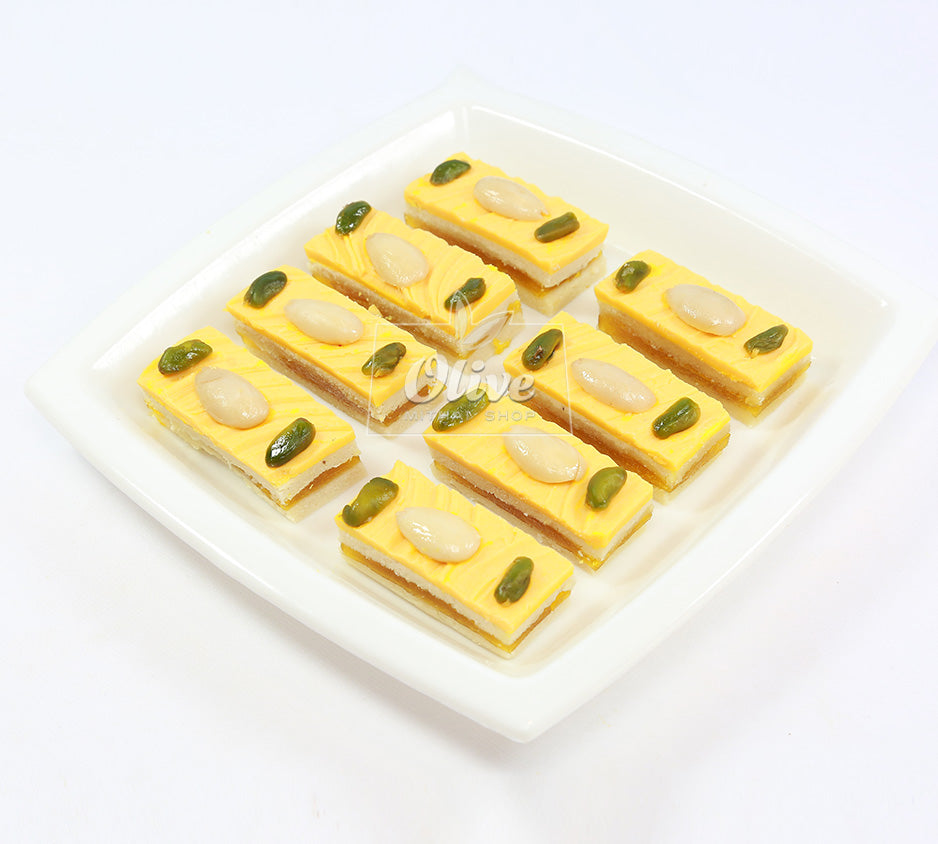 Olive Mithai Shop Mango Badam Burfi - 1 kg