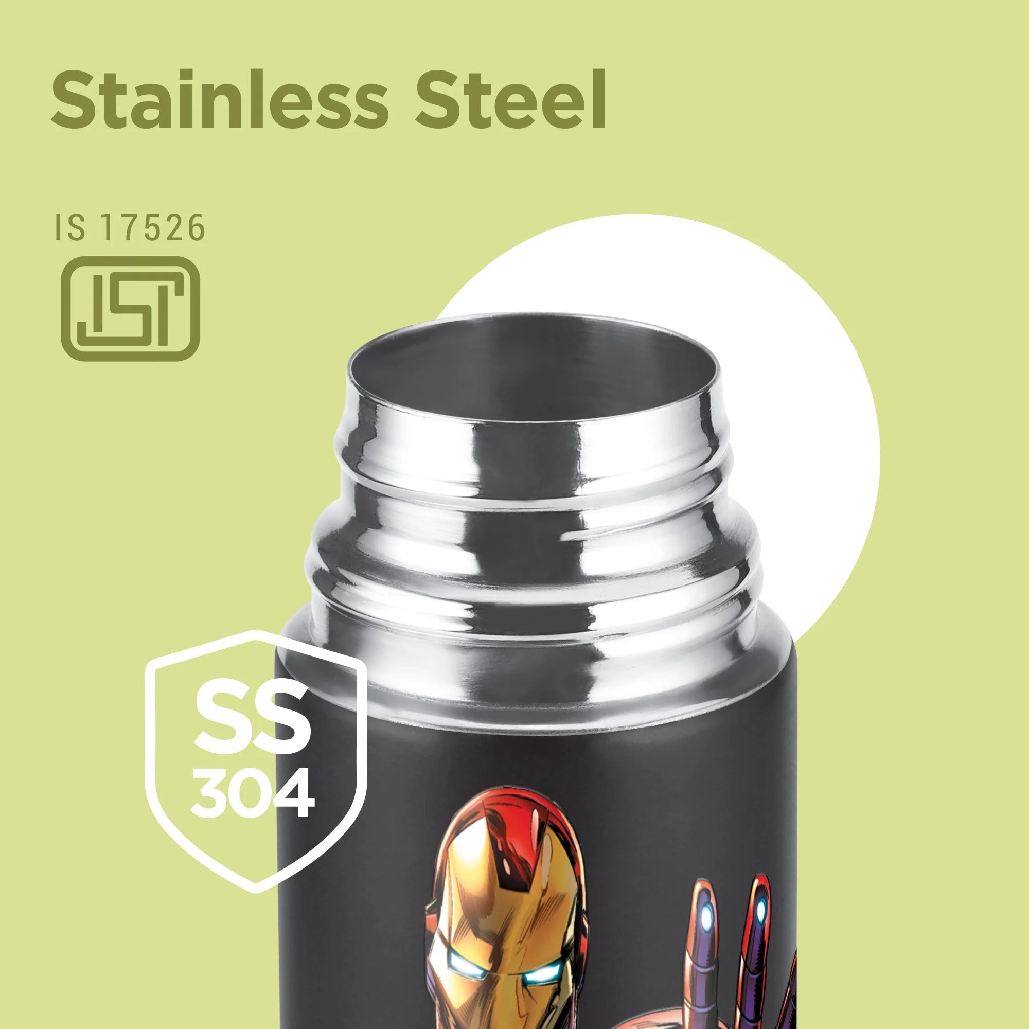 Milton Marvel Mighty Iron Man Thermosteel Bottle 500ml