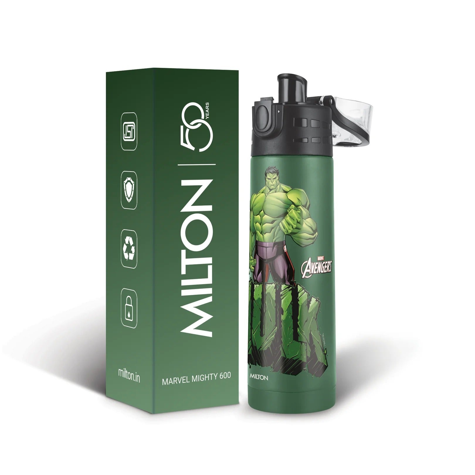 Milton Marvel Mighty Hulk Thermosteel Bottle - 750ml