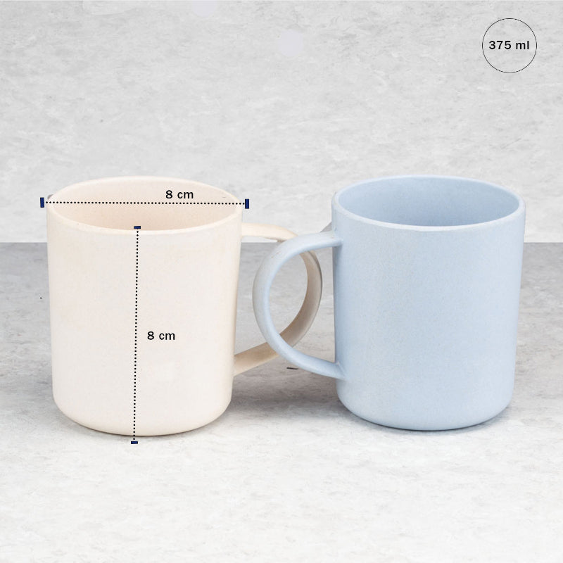 Bamboo Fibre Cups | 375ml | Set of 2