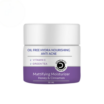 Dermistry Green Tea Vitamin C Oil Free Hydra Nourishing Mattifying Moisturizer Oily Acne Prone Skin