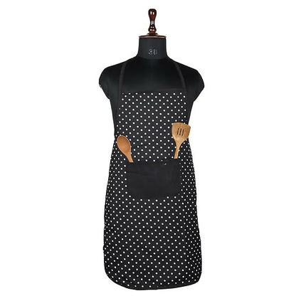 Kuber Industries Kitchen Apron Restaurant & Chef For Women & Men-Black