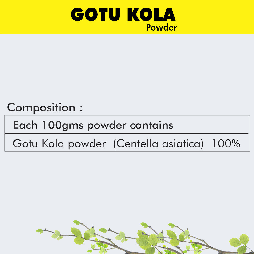 Herbal Hills Gotu Kola Powder (Mandukparnee)