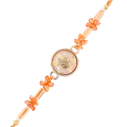 trueBrowns X Voylla Men's Bejewelled Om Thread Rakhi For Brother