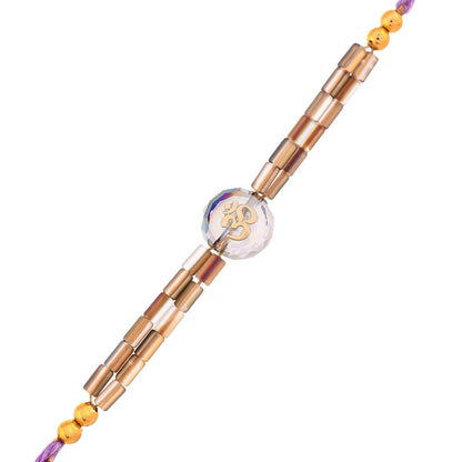 trueBrowns X Voylla Men's Bejewelled Beaded Thread Rakhi For Brother