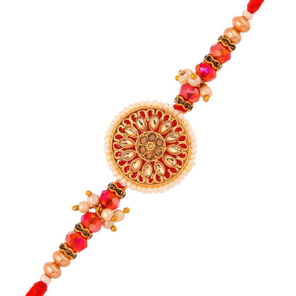 trueBrowns X Voylla Bejewelled And Beaded Men's Thread Rakhi For Brother