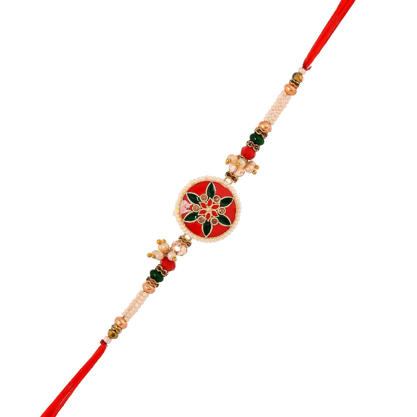trueBrowns X Voylla Bejewelled And Beaded Men's Thread Rakhi For Brother