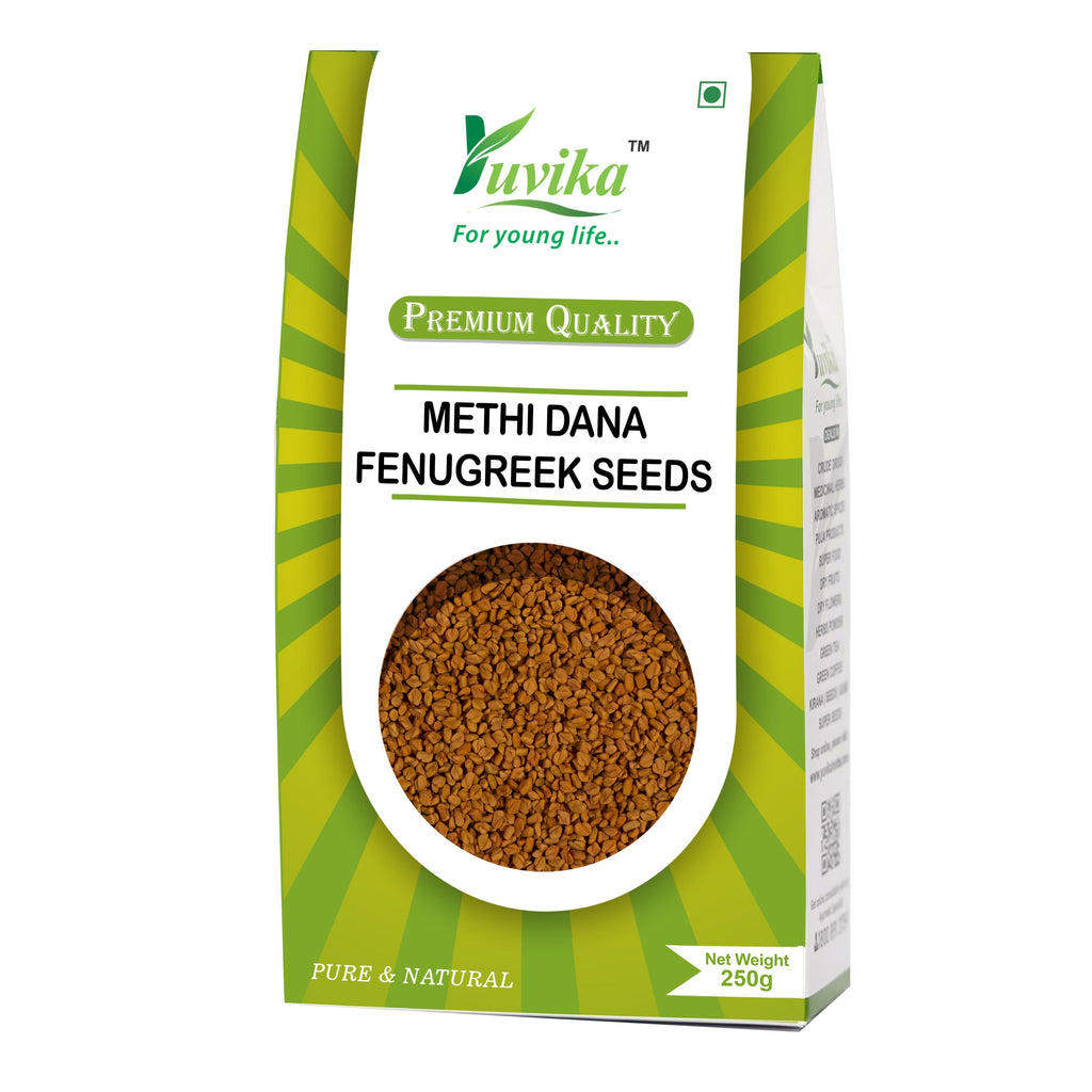 Yuvika Methi Dana - Trigonella Foenum Graecum - Fenugreek Seeds - 250gms