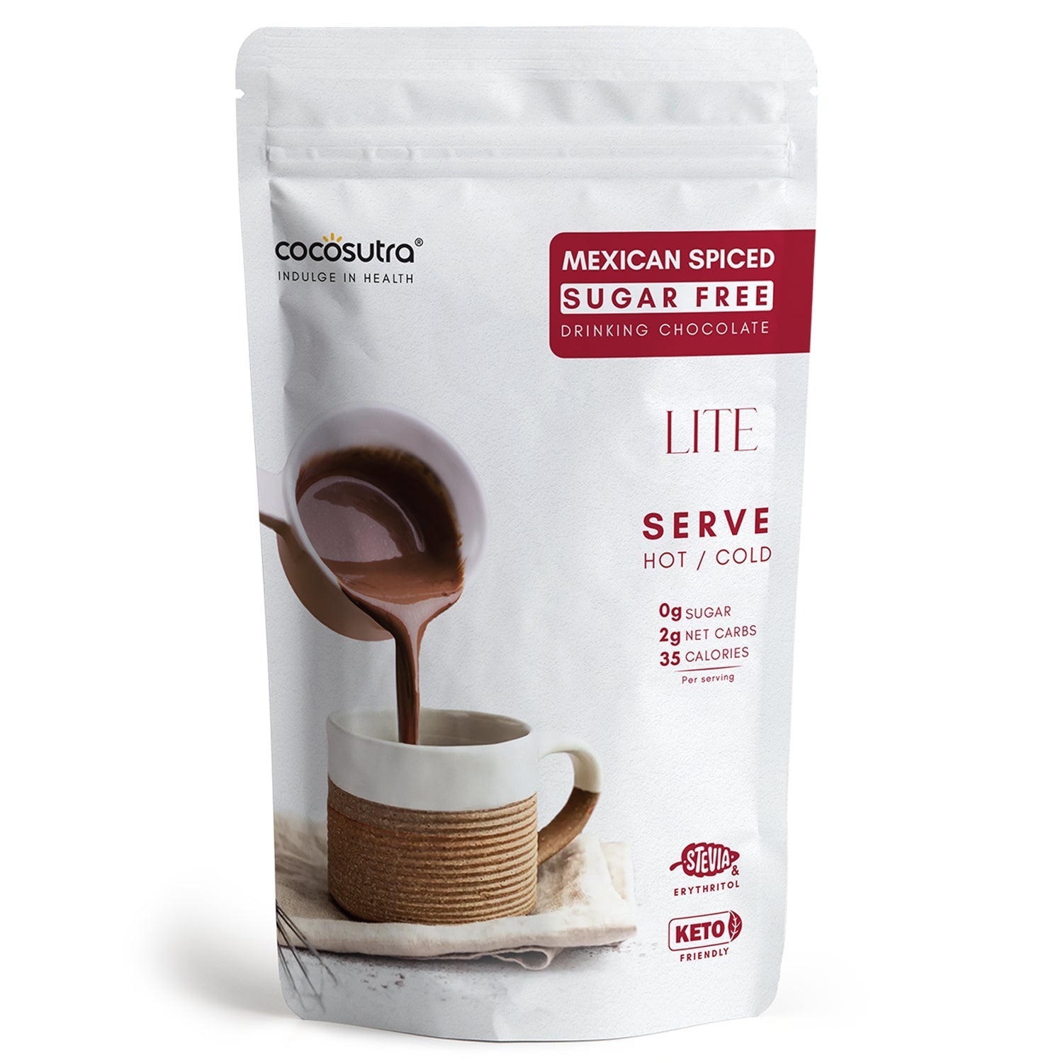 Cocosutra Sugar Free Drinking Chocolate Mix Mexican Spiced - 200 gms