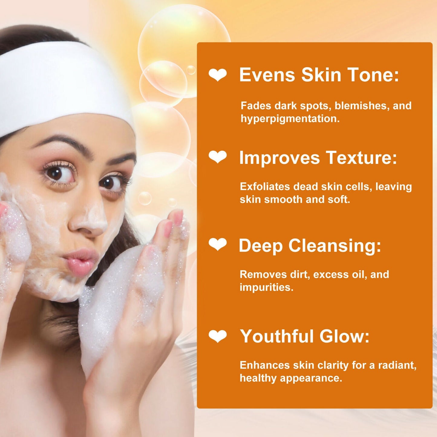 Globus Naturals Glutathione Skin Lightening Soap Enriched with Kojic Acid & Vitamin C, E, Reduces Dark Spots, Wrinkles & Fine Lines