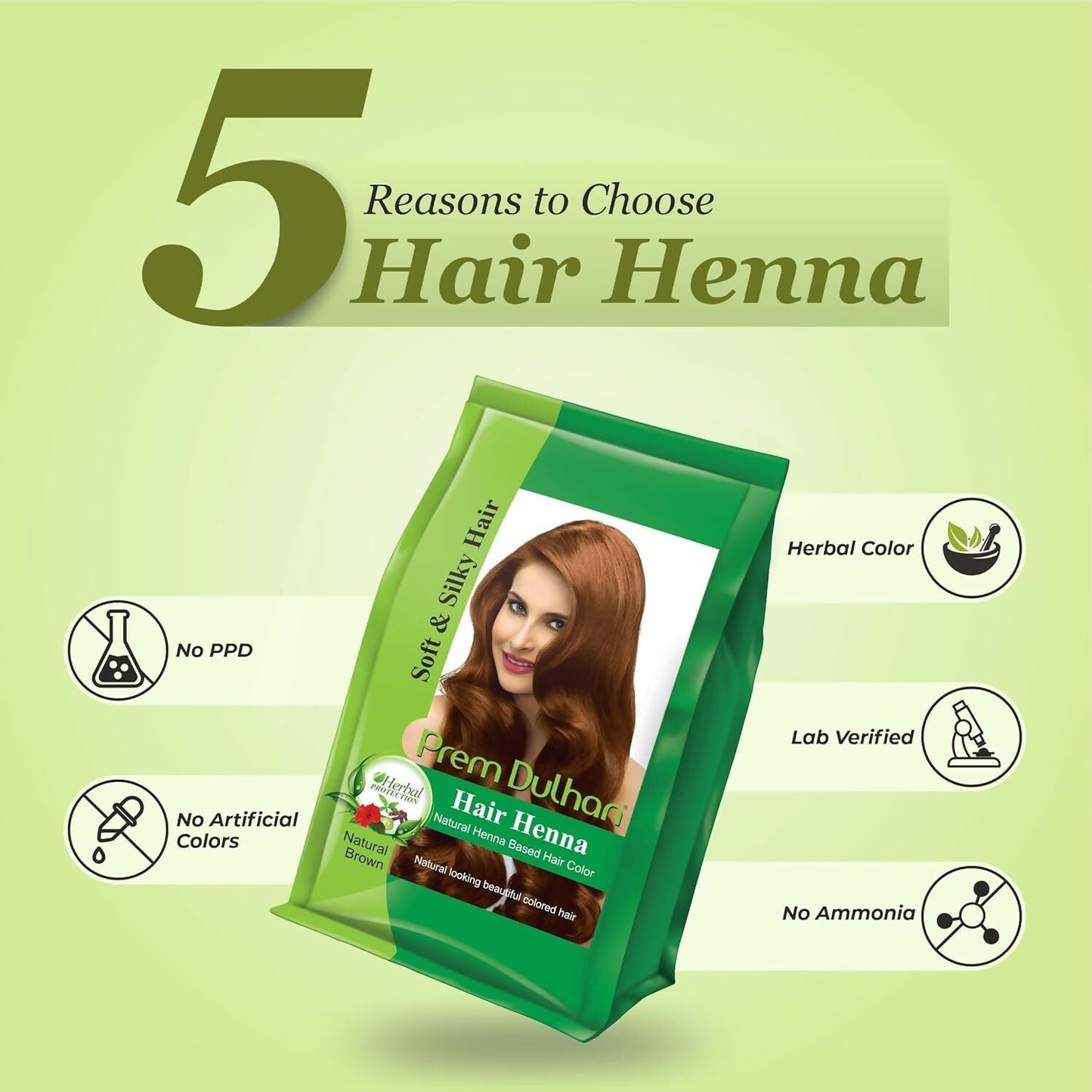 Prem Dulhan Hair Henna Natural Henna Based Hair Color