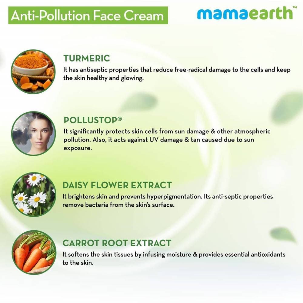 Mamaearth Anti-Pollution Face Cream For Pollution Protection - 80 ml