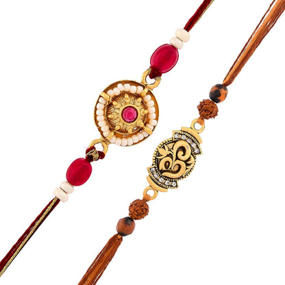 trueBrowns X Voylla Traditional And Divine Motifs Pack Of 2 Thread Rakhis