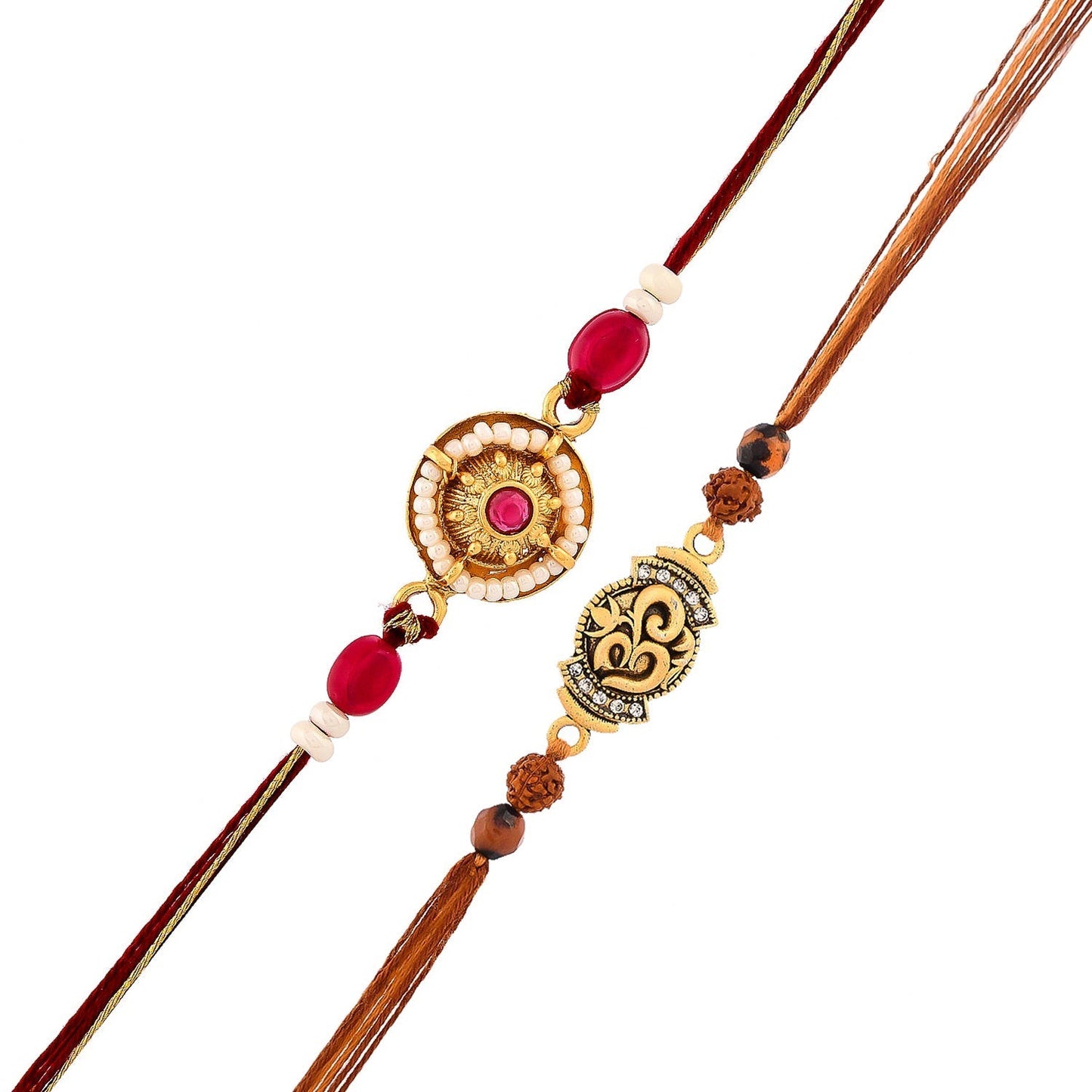 trueBrowns X Voylla Traditional And Divine Motifs Pack Of 2 Thread Rakhis