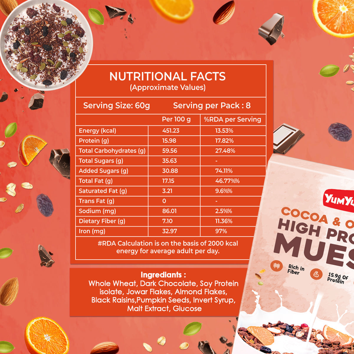 Yum Yum High Protein Muesli Box