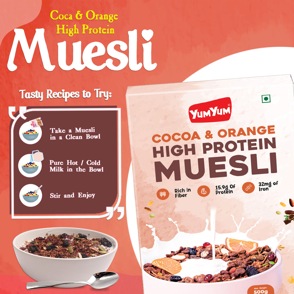 Yum Yum High Protein Muesli Box