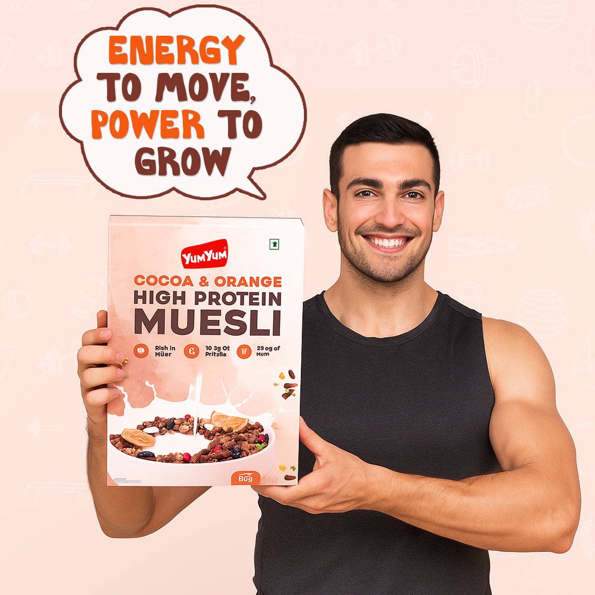 Yum Yum High Protein Muesli Box