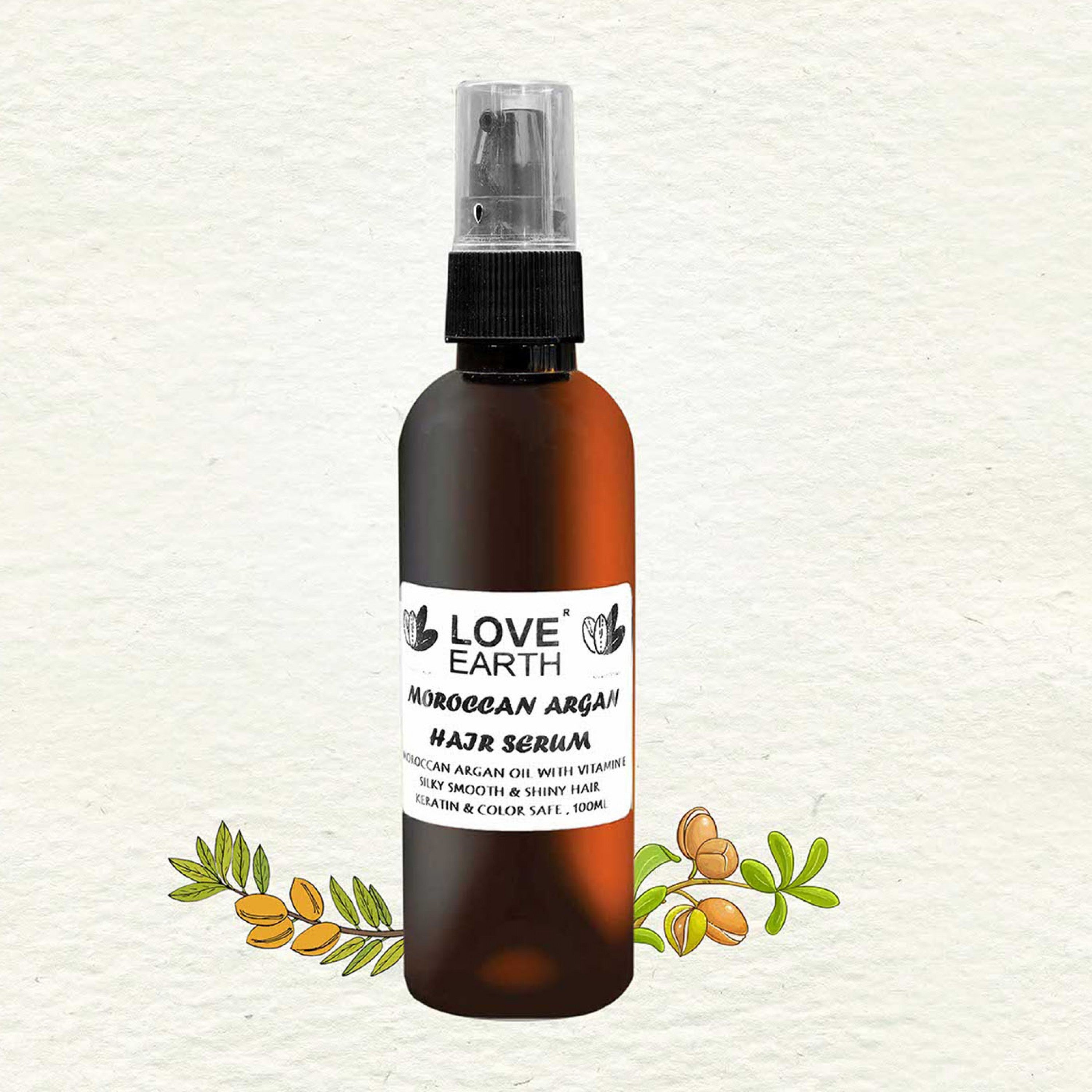 Love Earth Moroccan Argan Hair Serum - 100 ml