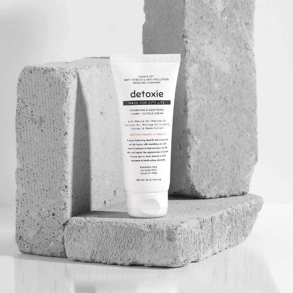 Detoxie Hydrating & Sanitizing Hand & Cuticle Cream - 50 gms