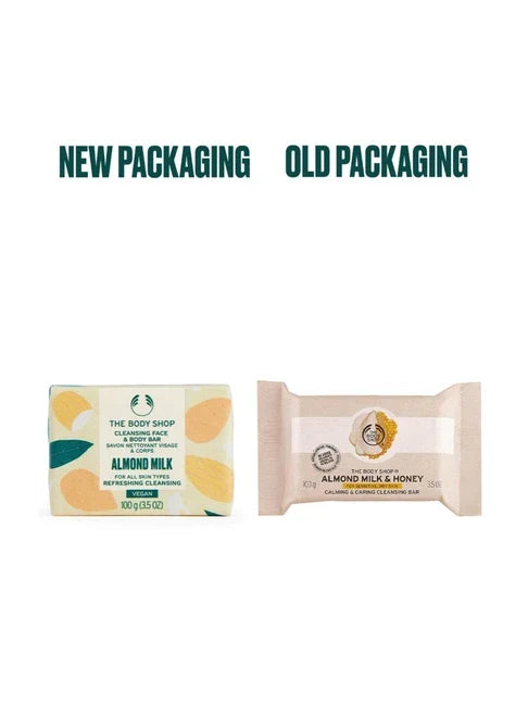 The Body Shop Almond Milk & Honey Soothing & Caring Cleansing Bar