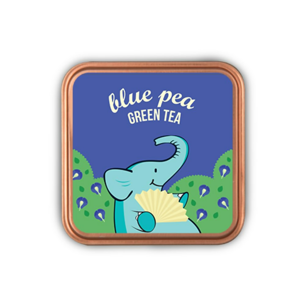 Tea Trunk Blue Pea Flowers Natural Anti-Oxidant Butterfly Pea Flower Tisane Green Tea